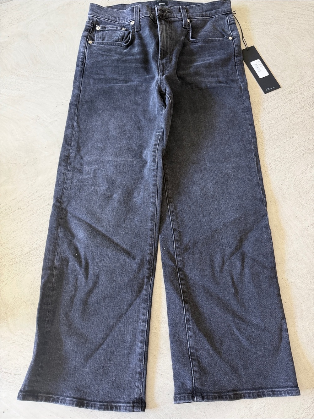 Edwin Black Wide-Leg High-Rise Jeans